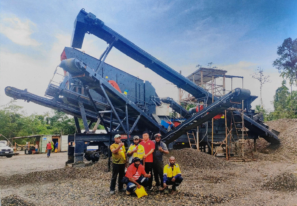 Ethiopia mobile crushing station production site